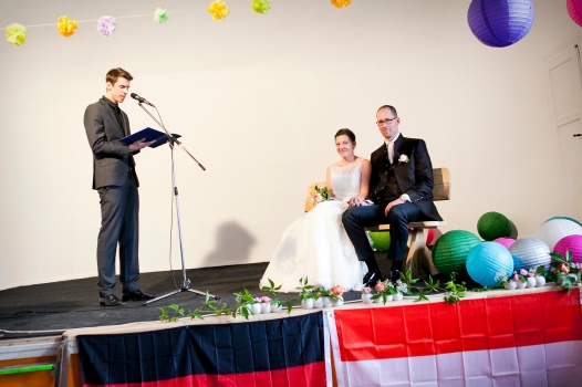 Hochzeitszeremonie im Gasthof Weissig