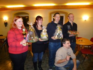 Mensch-ärgere-dich-nicht-Turnier 2012 in Weissig - Die Gewinner