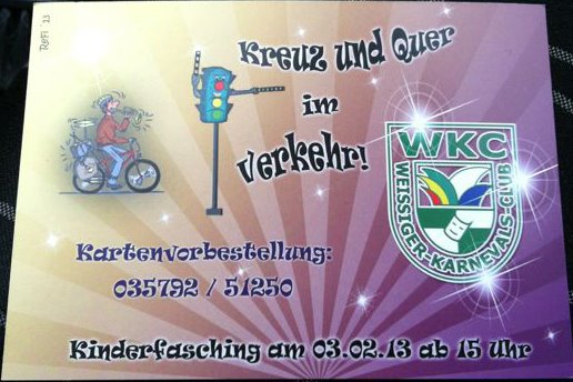 Fasching-alles quer im verkehr